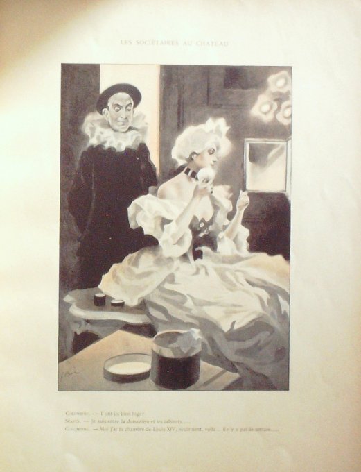 FEMMES de THEATRE-Illustration BAC Ferdinand (texte GUILBERT Yvette) 1896-INEDIT