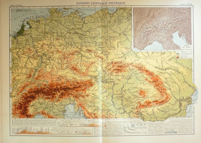 ATLAS (343 cartes géographiques) SCRADER, GALLOUEDEC (Hachette) 1931