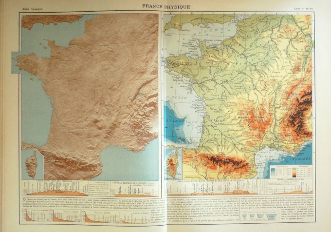 ATLAS (343 cartes géographiques) SCRADER, GALLOUEDEC (Hachette) 1931