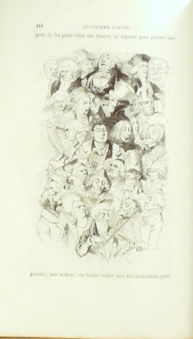 VOYAGES de GULLIVER-SWIFT-Illustré GRANDVILLE-Walter SCOTT (Edit GARNIER) 1856