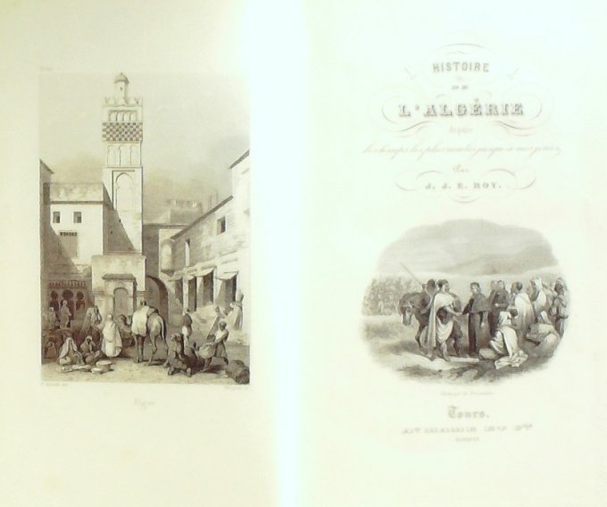 L'ALGERIE Histoire-J.J.ROY-(édit Alfred MAME) TOURS 1880