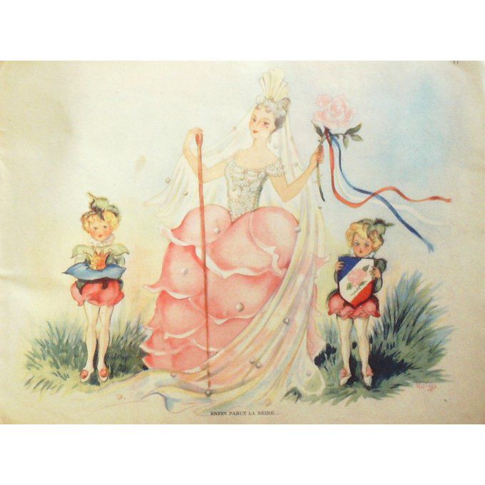 Bd NANOU FILLE FLEUR-Illustrateur MATEJA-(Wartel) Eo 1945