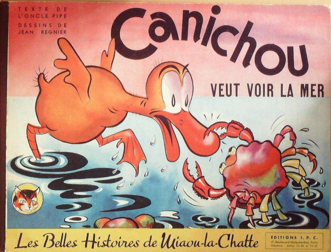 Bd MIAOU La CHATTE-CANICHOU VEUT VOIR la MER-J.REGNIER Eo 1943