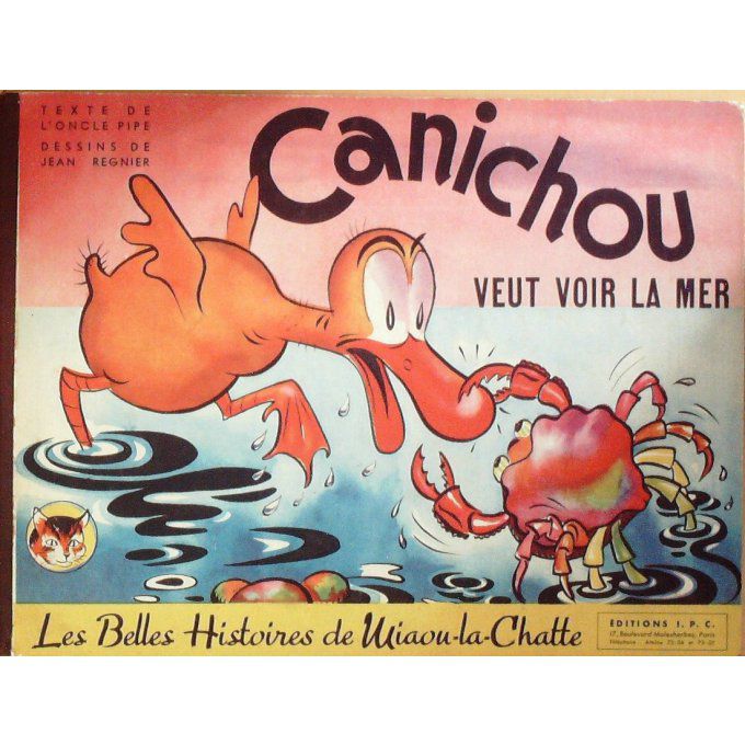 Bd MIAOU La CHATTE-CANICHOU VEUT VOIR la MER-J.REGNIER Eo 1943