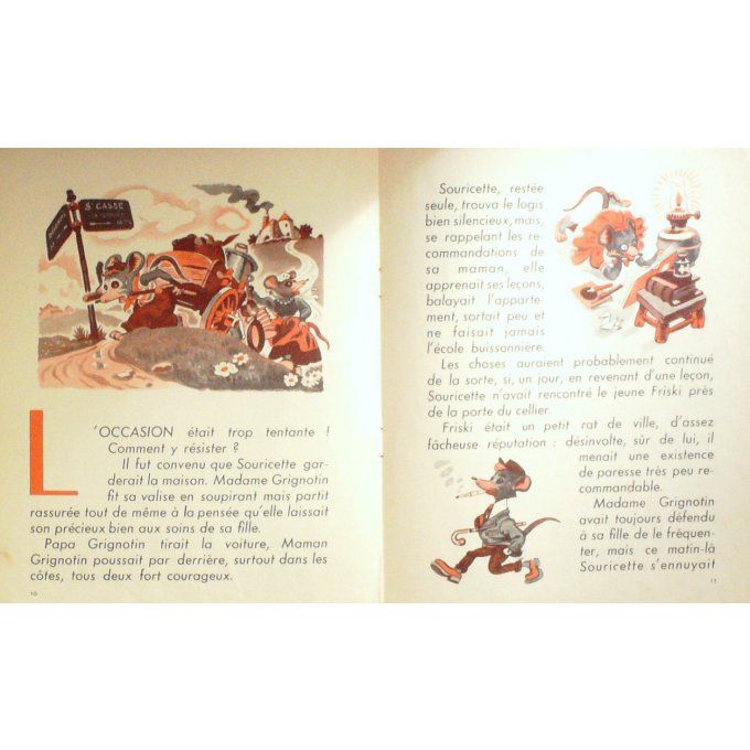 Bd SOURICETTE-Illustrateur Guy SABRAN-Texte LE CAINE (GP) 1951