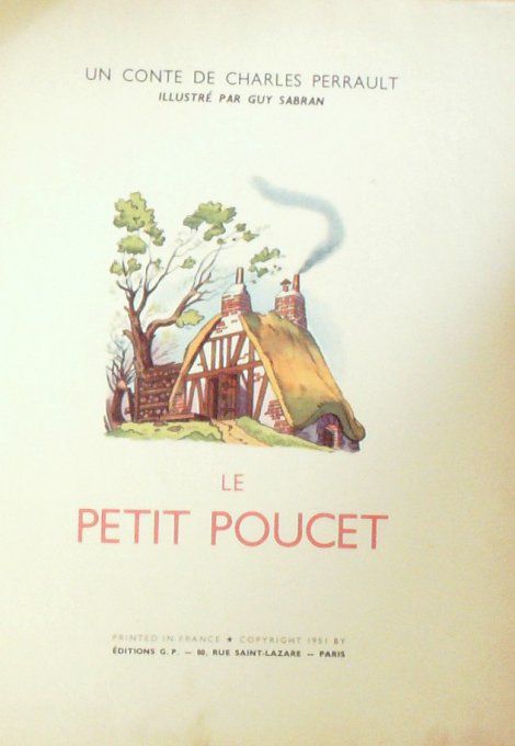 Bd LE PETIT POUCET-Illustrateur SABRAN Guy Eo 1951