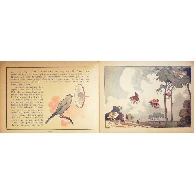 Bd La PENSION des OISEAUX-Illustrateur JORDIC-(Garnier) 1947