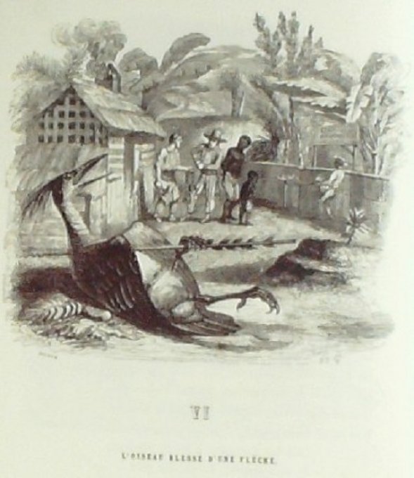 LA FONTAINE Fables(250)-Illustration GRANDVILLE (Edit GARNIER) 1864