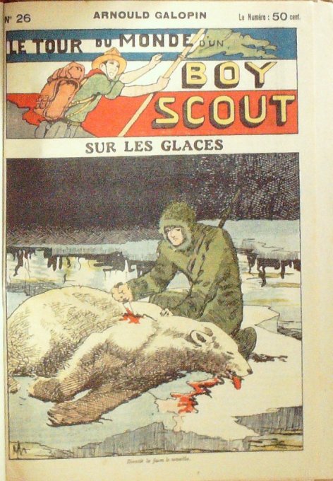 Bd BOY SCOUT-TOUR du MONDE-Arnould Galopin (n° 26/50)-1932