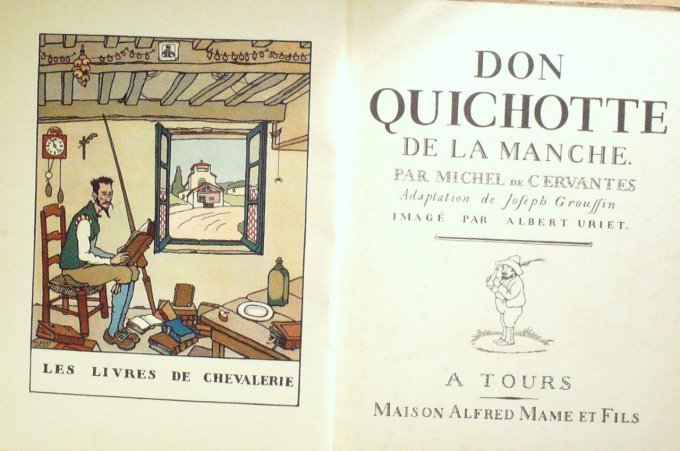 Bd DON QUICHOTTE-Mich.CERVANTES-Albert URIET-(MAME) Eo 1927