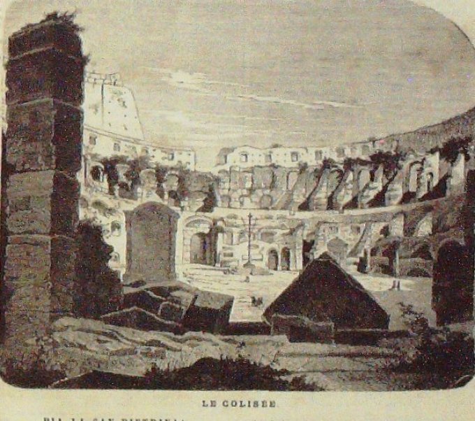 L'OUVRIER SCENES de vie ROMAINE (édit BLERIOT) 1875-77