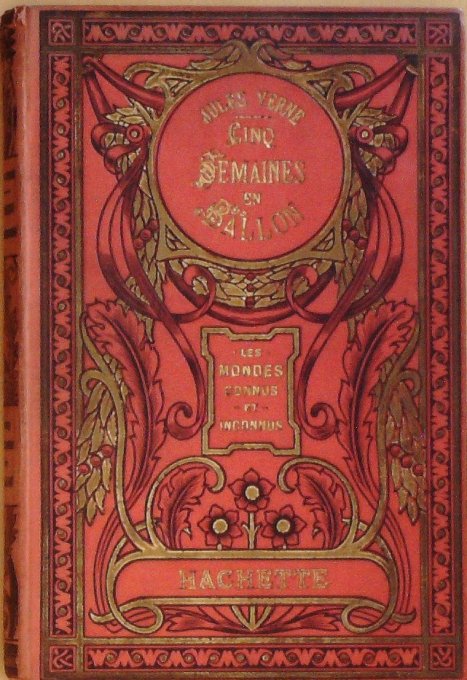 Jules VERNE-CINQ SEMAINES en BALLON-RIOU, DE MONTAUT (HACHETTE HETZEL) 1923