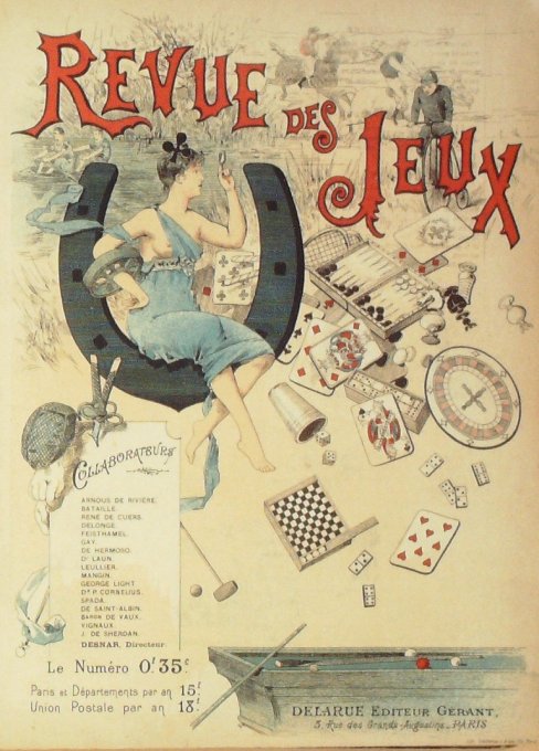 REVUE des JEUX-Moniteur des MATCHS x 57 (1889-90) rare