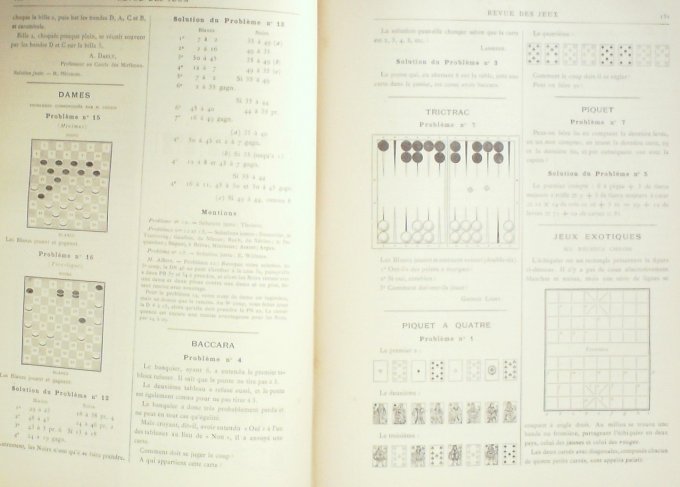 REVUE des JEUX-Moniteur des MATCHS x 57 (1889-90) rare