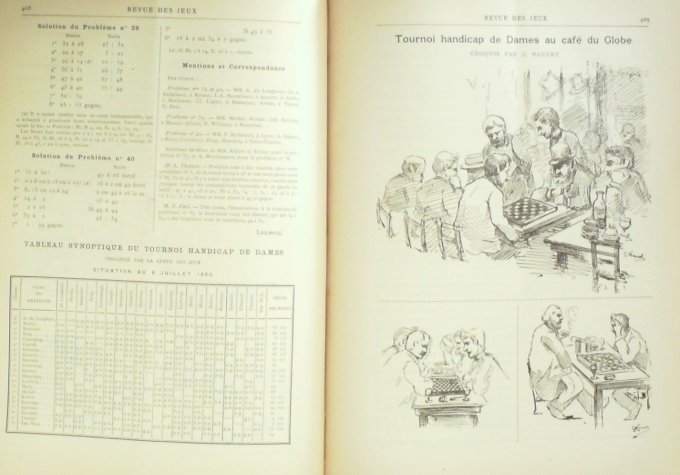 REVUE des JEUX-Moniteur des MATCHS x 57 (1889-90) rare