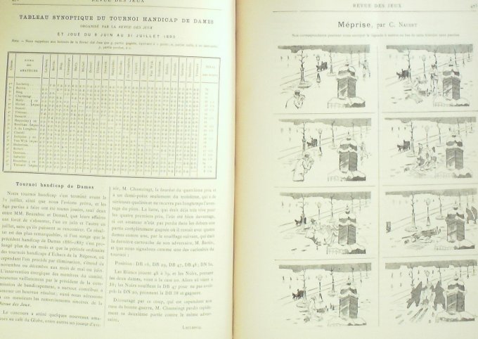 REVUE des JEUX-Moniteur des MATCHS x 57 (1889-90) rare