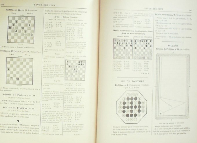 REVUE des JEUX-Moniteur des MATCHS x 57 (1889-90) rare