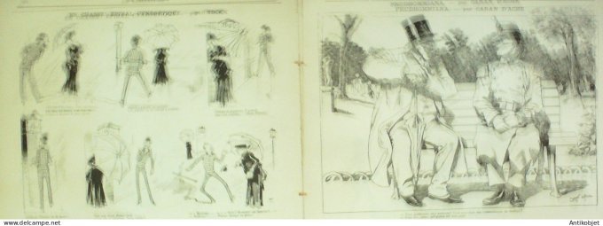 La Caricature 1883 #192 Cavelerie sur SuippesèLes-Bains Draner Prudhommania Caran d'Ache Tinant Sor