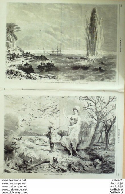 Le Monde illustré 1867 n°578 Espagne Madrid Atocha Narvaez Hyeres (83) Italie Florence