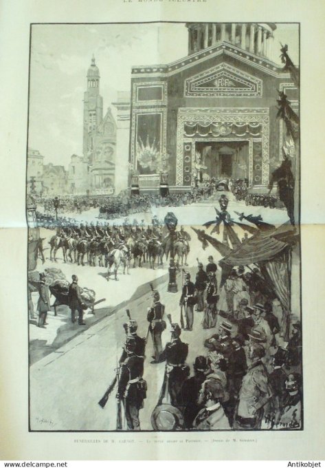 Le Monde illustré 1894 n°1945 Russie St-Pétersbourg Newsky Lyon (69) Caserio