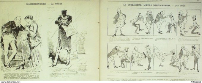 La Caricature 1883 #192 Cavelerie sur SuippesèLes-Bains Draner Prudhommania Caran d'Ache Tinant Sor