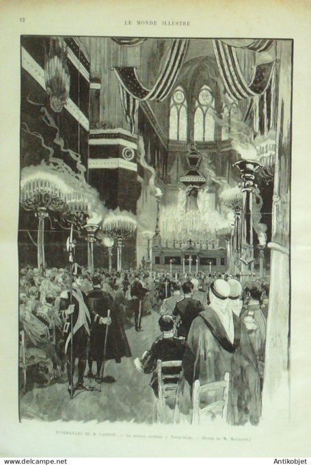 Le Monde illustré 1894 n°1945 Russie St-Pétersbourg Newsky Lyon (69) Caserio
