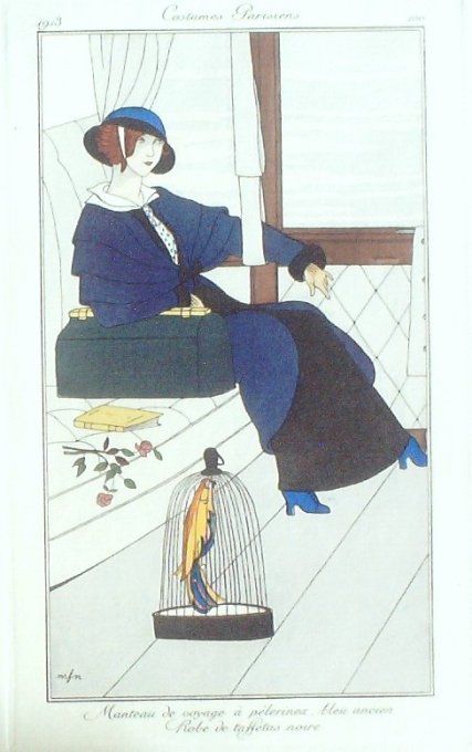 Franc-Nohain Madelein Pochoir Mode Art Deco n° 100-1913 Journal des Dames