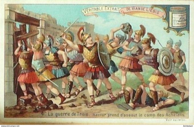 Chromo Liebig Sang  365 La guerre de Troie II (1892)