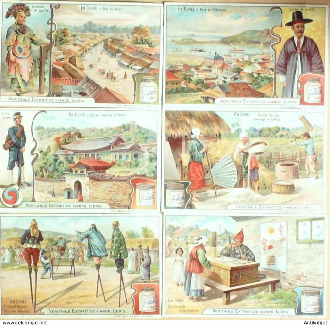 Chromo Liebig Sang  766 Corée (1904)