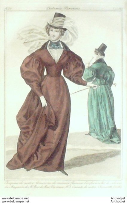 Costume Parisien 1830 # 2786 Amazones de casimir
