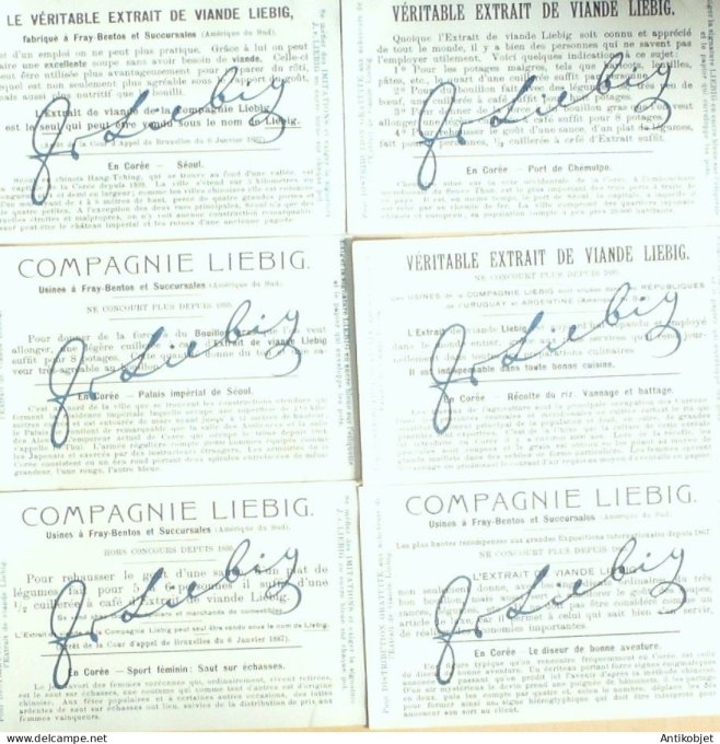 Chromo Liebig Sang  766 Corée (1904)