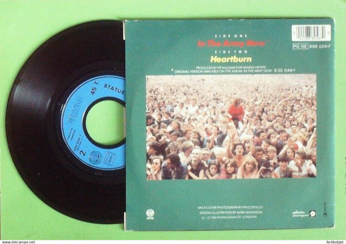 Status Quo 45T SP ,In the army now 1986