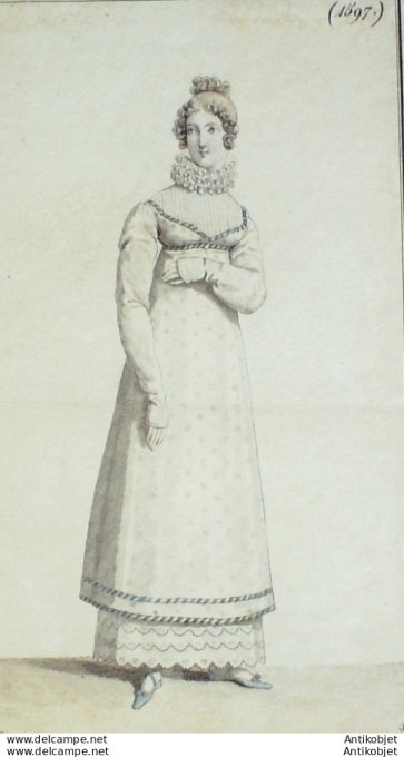 Costume Parisien 1816 # 1597 Robe perkale
