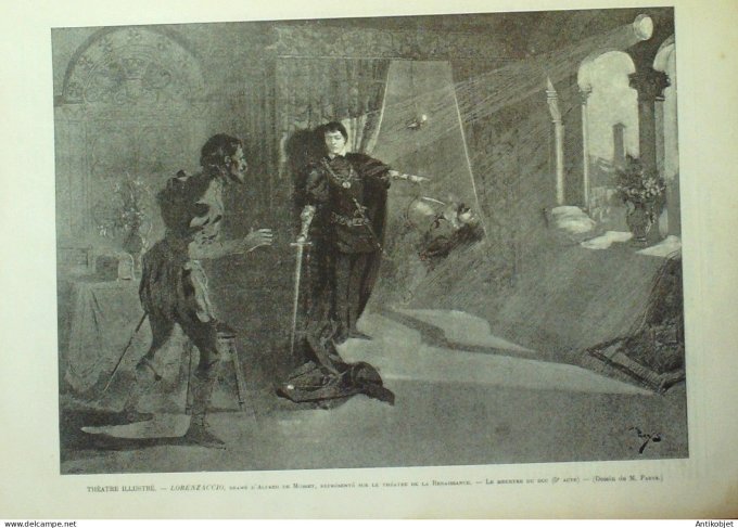 Le Monde illustré 1896 n°2072 Cuba Sarah Bernhardt Ethiopie Harrar Ghibi Ménélik