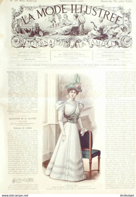 Mode illustree 1897 Lot de 10 journaux