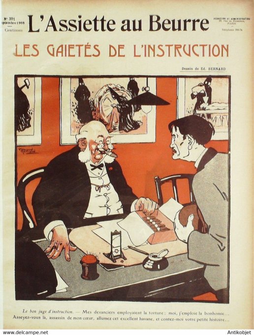 L'Assiette au beurre 1908 # 391 Les gaités de l'instruction Bernard Edouard