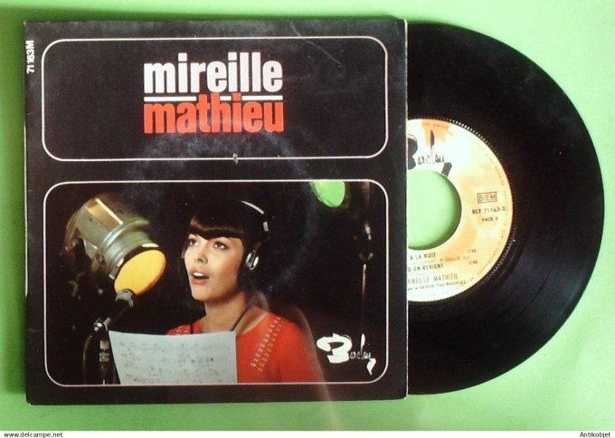 Mathieu Mireille 45T EP Adieu la nuit 1967