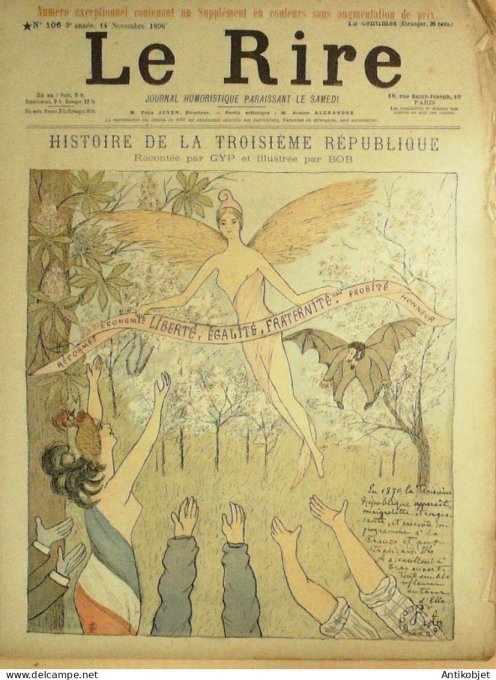 Le Rire 1896-11-14 # 106 Journal humoristique Ed.Originale Guano du Perou