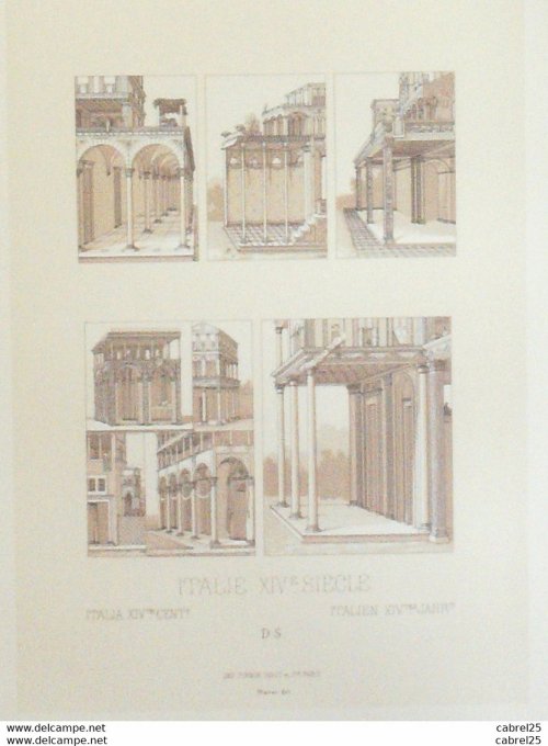 Italie Mobilier Maison urbaine en toscane portique colonnes arcade