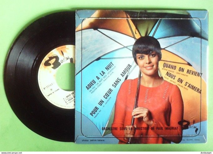 Mathieu Mireille 45T EP Adieu la nuit 1967