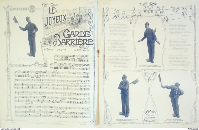 Paris qui chante 1904 n° 54 Les Elks Le Kikapoo Dranem Rictus Lejal Dalaza