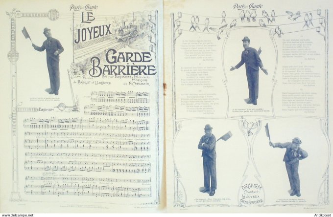 Paris qui chante 1904 #54 Les Elks Le Kikapoo Dranem Rictus Lejal Dalaza