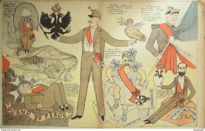 Le Rire 1896-11-14 # 106 Journal humoristique Ed.Originale Guano du Perou