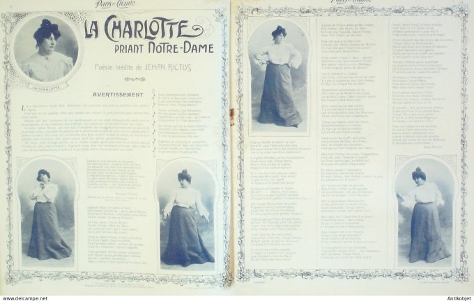 Paris qui chante 1904 #54 Les Elks Le Kikapoo Dranem Rictus Lejal Dalaza