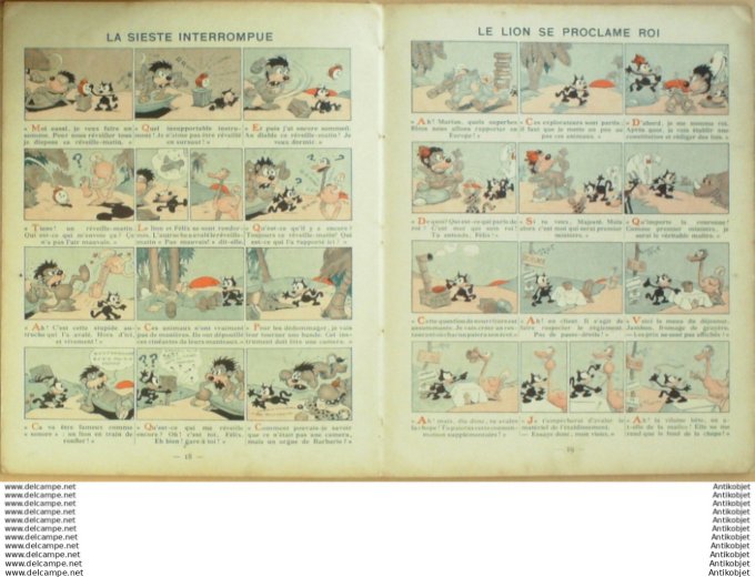 Felix le chat dans la Jungle Hachette Sullivan 1933 Eo