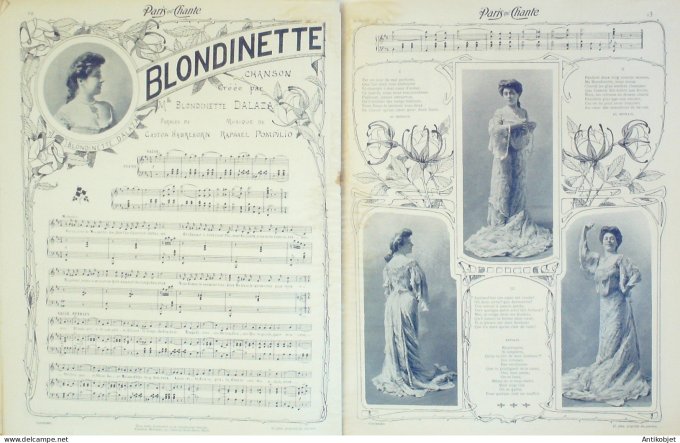 Paris qui chante 1904 #54 Les Elks Le Kikapoo Dranem Rictus Lejal Dalaza