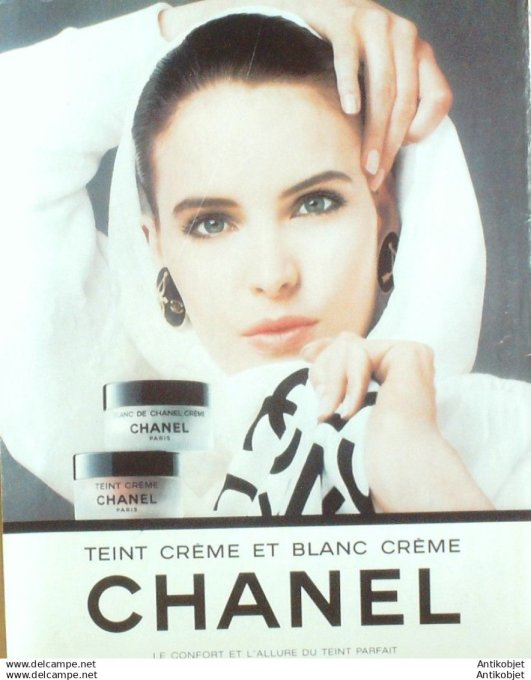 Publicite Cosmetique Chanel creme 1990