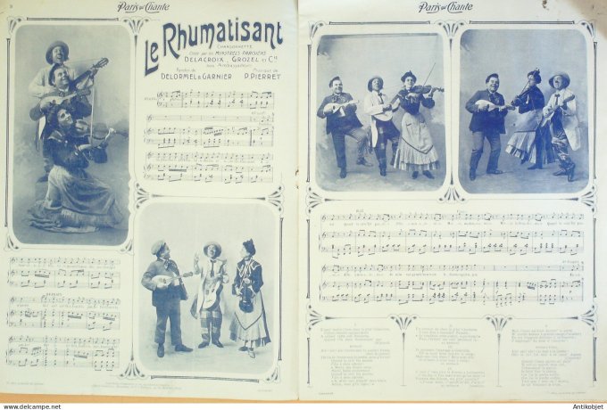 Paris qui chante 1904 #81 Tesserat Raoult Farfalla Baldy Les Minstrels Scie