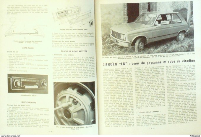 Revue Tech. Automobile 1976 n°362 Citroen Ds Renault 20