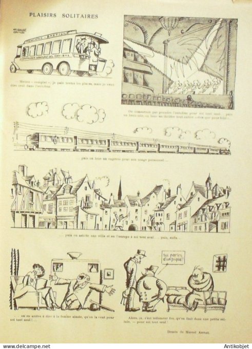 Le Rire 1924-09-13 # 293 Journal humoristique Ed.Originale English spoken